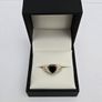9ct Yellow Gold Onyx Heart Ring Image 2