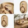 Elegant Rosary Crucifix Holder Praying Virgin Mary Image 2
