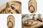 Elegant Rosary Crucifix Holder Praying Virgin Mary