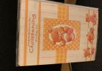 Girl christening greeting card