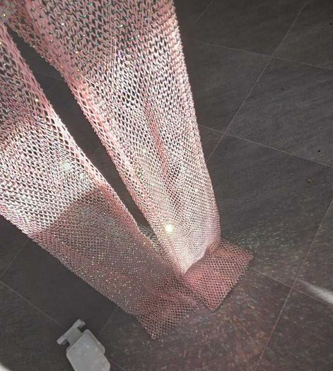 Stradivarius sparkly pink net trousers size S