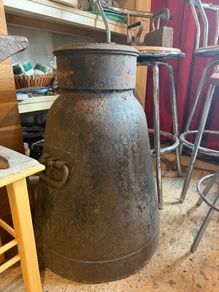 Large Milkchurns - a pair