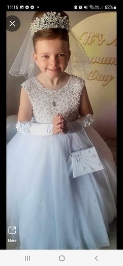 Stunning girls communion dress fury godmother