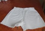 Ladies White Cotton Shorts for Sale