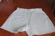 Ladies White Cotton Shorts for Sale