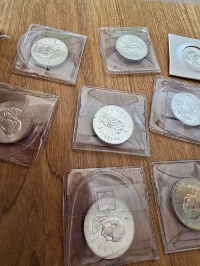 Investment Grade Lot: 2x SEALED Rolls & 16 Loose 1966 Silver 10 Shillings (Pearse)