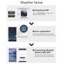 WiFi Weather Station APP Control Smart Weather Monitor Indoor Outdoor Temperature Humidity Barometric Wind Speed Functions Image 7