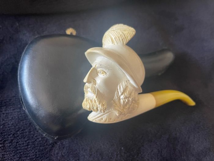antique collection of clay  pipes