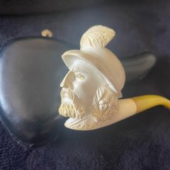 antique collection of clay  pipes