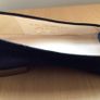 Gabor Ladies Navy blue Suede leather Bow front Flats size 6.5 Image 3