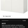 White Ikea Besta Cabinet with High Gloss Doors Image 8