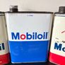 3 x Vintage Mobiloil 2L Oil Cans Image 3