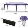 3 x 6 m Garden  Waterproof Popup tent  / Marquee with 4 Side Panels. Image 4