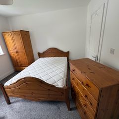 Bedroom Furniture - Double Bed, Double Mattress, Wardrobe, Chest of Drawers