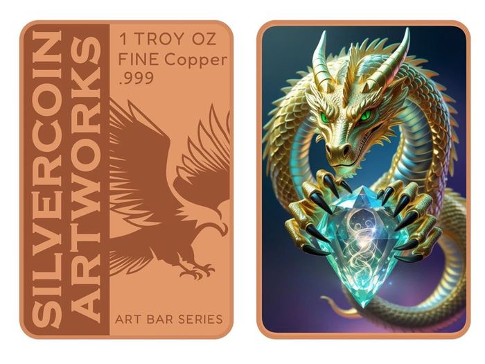 1 Troy Oz Copper Art Bar