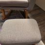 Rocking arm chair and foot stool Image 3