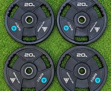 Hit Fitness Rubber Radial Olympic Weight Discs | 4 x 20kg