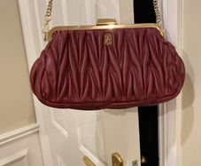 Burgundy Tipperary Crystal bag