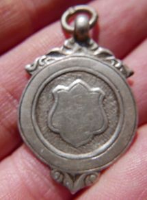 Vintage Solid Sterling Silver 925 Medal Or Watch Fob 4,8g