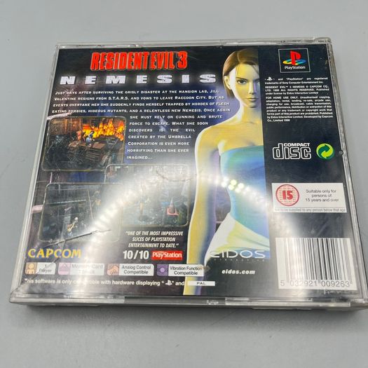 Resident Evil 3 Nemesis - Sony PlayStation One PAL PS1 - No Manual