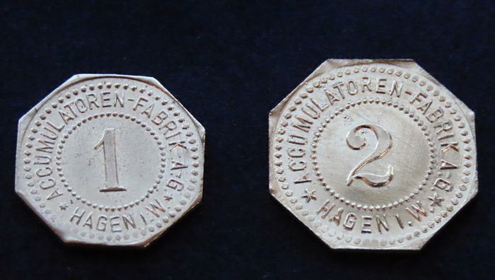 Germany WW1 prisoner of war original super rare coins
