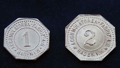 Germany WW1 prisoner of war original super rare coins