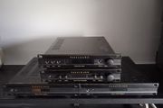 Parasound preamplifier Zpre , Zamps two mono stereo power amplifiers and Ztuner radio fm