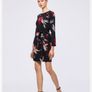 Designer Emme by Marella - Black Floral Dress - UK 8 - BNWT RRP 139 Image 2