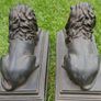 Antique  Pair of Bakelite Sculpture Lions Image 10