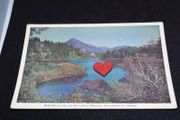 Ireland Postcard : Ballinahinch Lake and Ben Lettery Mountain , Connemara , Co.  Galway - 1960s