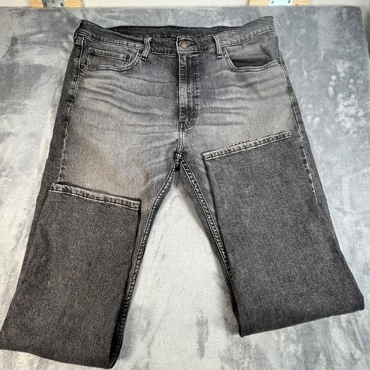 Levis 505 Jeans W38 L31 Mens Black Regular Straight Fit Denim