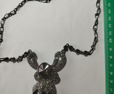 Gun metal necklace