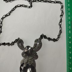 Gun metal necklace