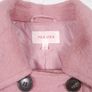 Per Una Dusky Rose Pink Wool Blend Double Breasted Pea Coat 10UK/38EU Image 2