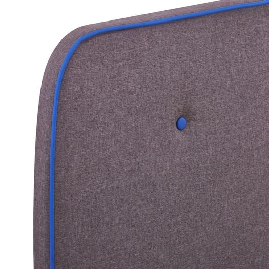 Bed Frame Taupe Fabric 120x190 cm