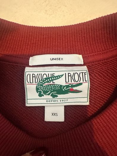 Authentic Lacoste Vintage-Style Crewneck Sweatshirt