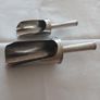 Vintage Stainless Steel Utility Scoop Set of  2. FREE tupperware container. Image 3