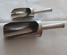 Vintage Stainless Steel Utility Scoop Set of  2.