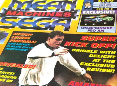 Sega Mean Machines Magazine FEB No.5 - Super Kick Off - 1993