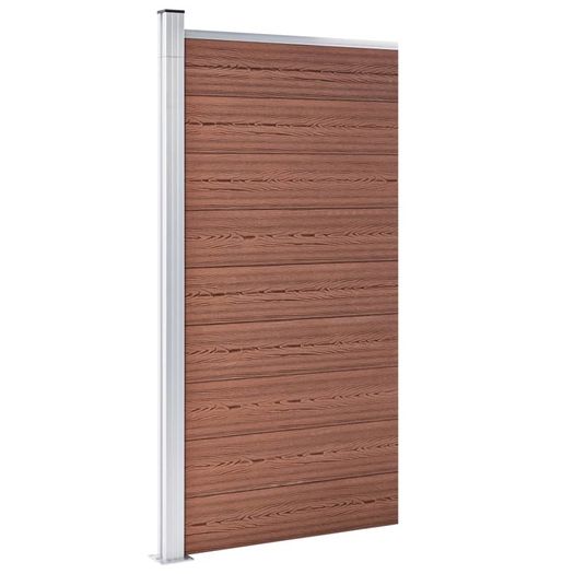 Fence Panel WPC 95x186 cm Brown