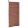 Fence Panel WPC 95x186 cm Brown Image 2