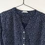 M&S Navy White Dot Blouse Size 38 or 10 UK Image 4