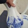 ceramic blue washing bassin set Image 4