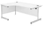 New 1800x1200 Radial/Corner Desk White