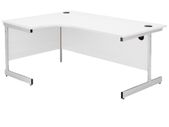 New 1800x1200 Radial/Corner Desk White