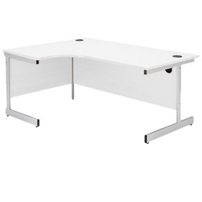 New 1800x1200 Radial/Corner Desk White