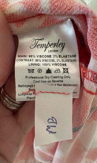 Temperley dragonfly dress - sz 14
