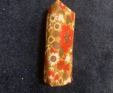 Vintage 70's Vinyl Zipper Make Up  Pouch