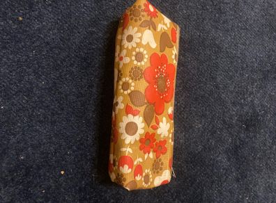 Vintage 70's Vinyl Zipper Make Up  Pouch