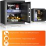 Safe Boxes for Home, Digital Electronic Security Keypad Large Safes, Cabinet Safe with Key Lock for Home Hotel Business Office Money Gun Jewelry Passport, 42L Image 5